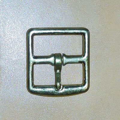 Boucle de ceinture double soudée en laiton CYR - 54mm - S. Poursin